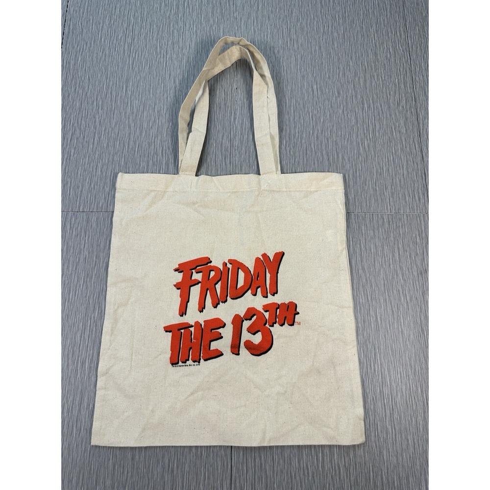 Friday the 13th Jason CANVAS TOTE Reusable Bag Halloween Trick Or Treat Bag‎